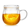Glass Tea Cup with Lid and Infuser - Unbreakable