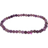 Elastic Bracelet 4mm Round Beads - Lepidolite