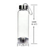 Crystal Infused Wellness Glass Water Bottle
